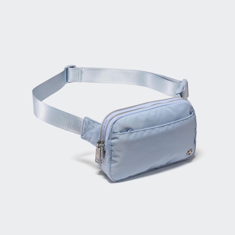 Pander Everywhere Belt Bag for Women, 5 Zipper Pockets Nylon Crossbody Fanny Pack Purse (Windmill Blue). - Image 4